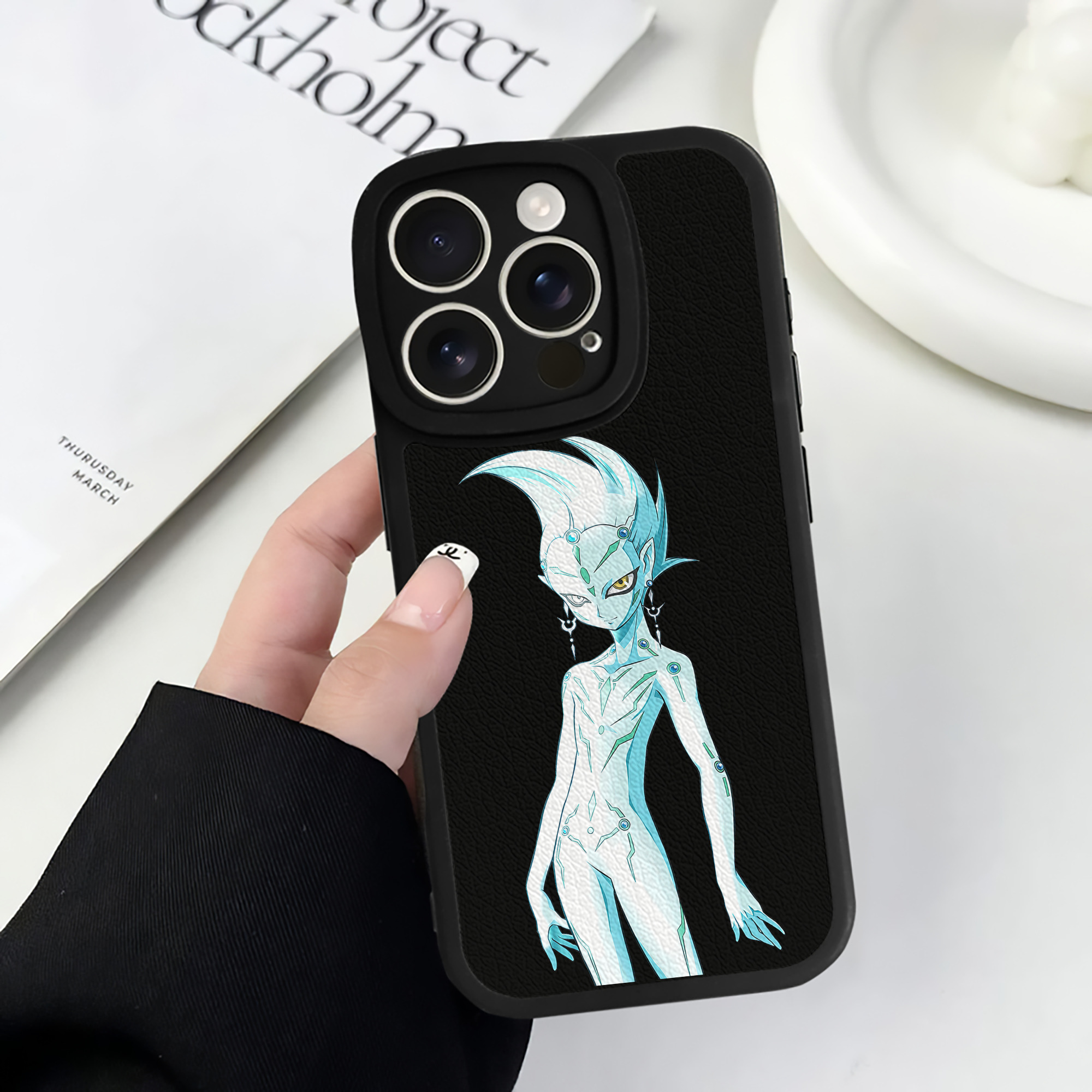 遊☆戯☆王 Yu-Gi-Oh! 【iPhone 16シリーズ対応】シリコンスマホケース（レザー調） 材質：シリコン
